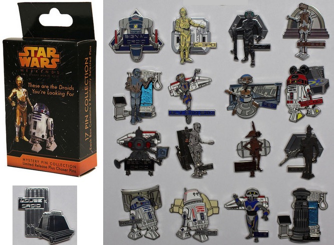 Droids You Are Looking For NEW 2015 Disney Star Wars Weekends R5-D4 Droid Pin